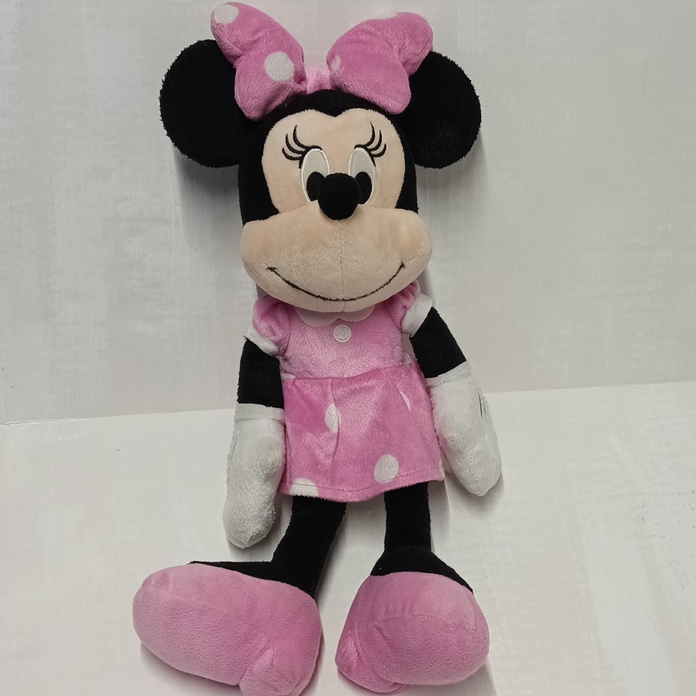 Disney pink Minnie mouse 17" plush Mickey & Friends Minne mouse stuff Animal EUC
